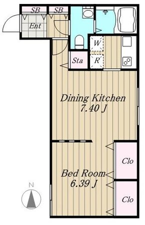 ZESTY松陰神社IIの物件間取画像